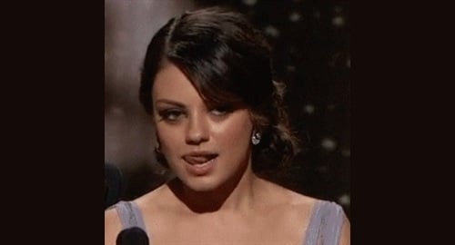 Mila Kunis licking