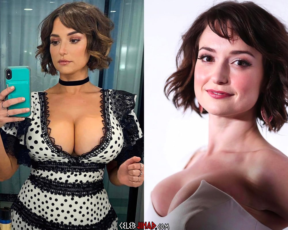 Actress Milana Vayntrub (who is best known as the girl from the AT&T co...