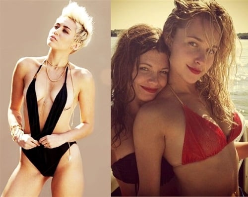 Miley Cyrus &amp; Hayden Panettiere Wear Swimsuits With Class