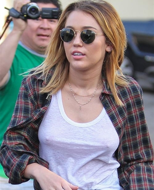 Miley Cyrus see through