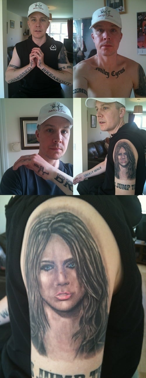 Miley Cyrus fan tattoo