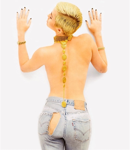 Miley Cyrus topless