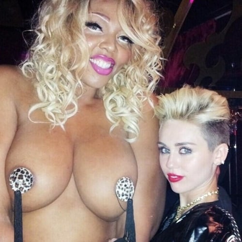 Miley Cyrus Beyonce topless