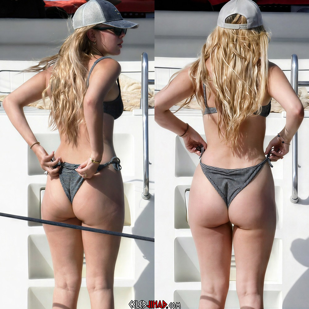 Millie Bobby Brown ass thong