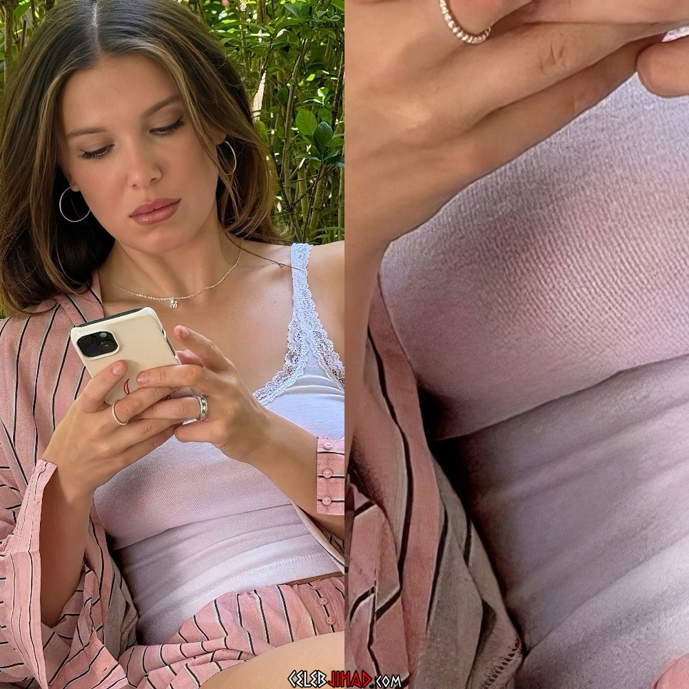 Millie Bobby Brown nipple