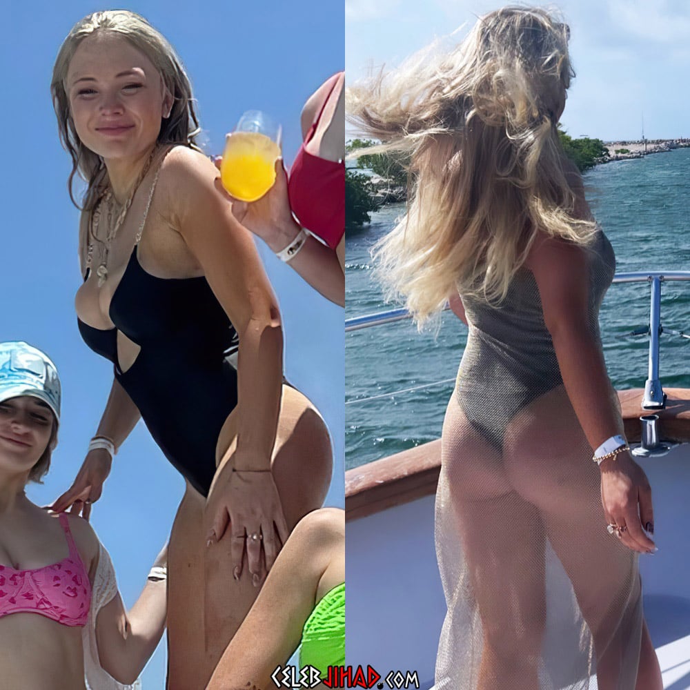 Natalie Alyn Lind Tits And Ass In Thong Bikinis For Her B-Day.