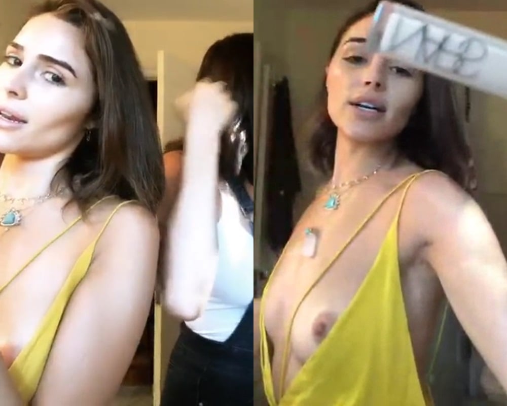 Olivia Culpo Nude Tit Slip