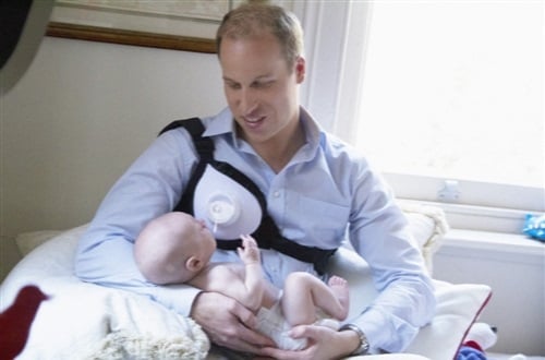 Prince William breastfeeding