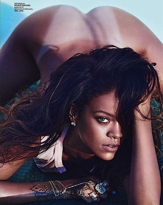 Rihanna Completely Topless For Lui Magazine 