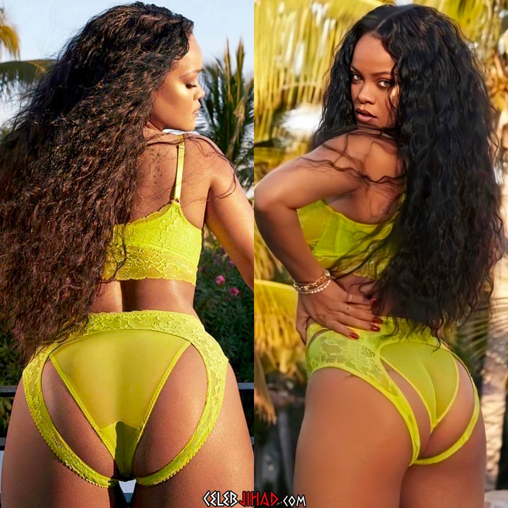 Rihanna ass lingerie