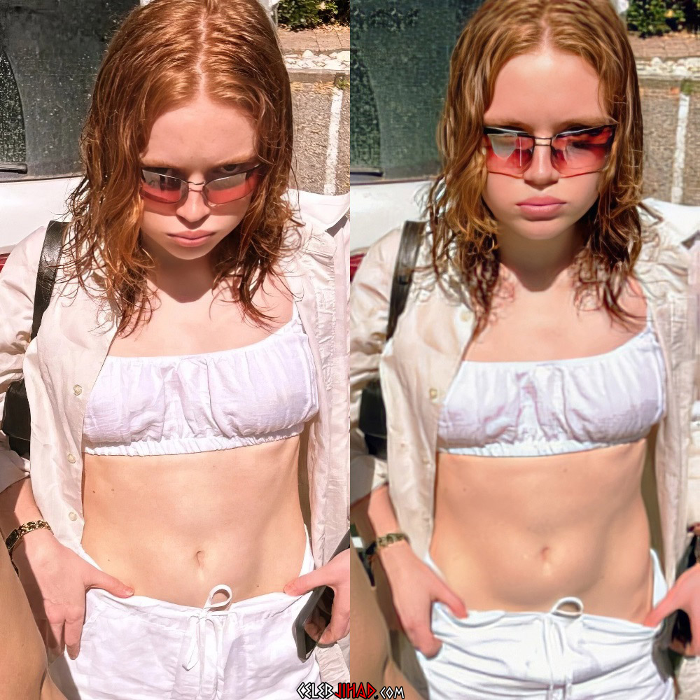 Sadie Sink stomach abs