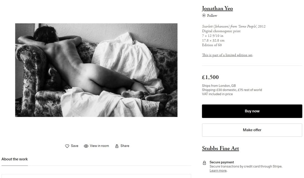 Scarlett Johansson’s Nude Ass Is On The Auction Block