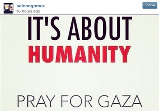 Selena Gomez Calls For The Destruction Of Israel