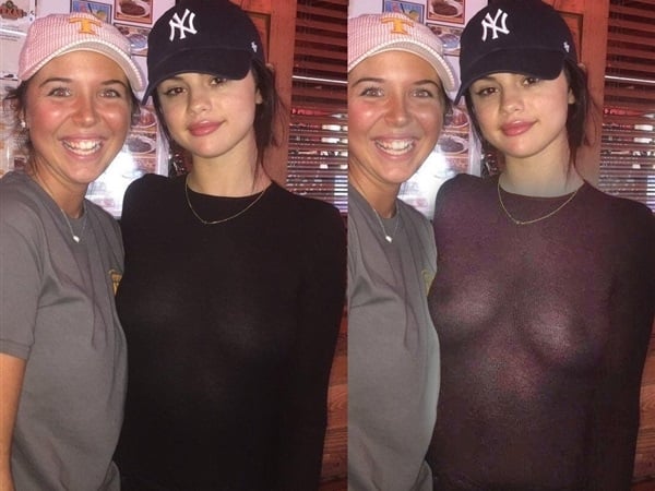 Selena Gomez sweater tits