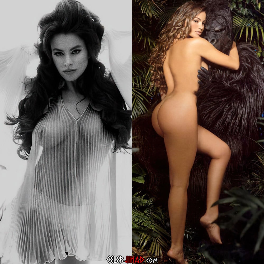 Sofia Vergara Shows Her Ass In A Thong With Her Niece