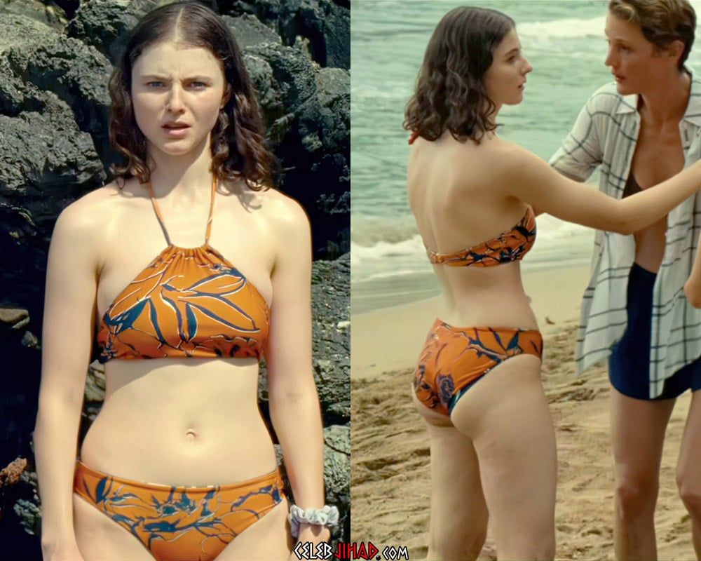 The video below features actress Thomasin McKenzie flaunting her bulbous ti...