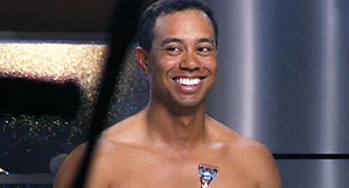 Tiger Woods naked