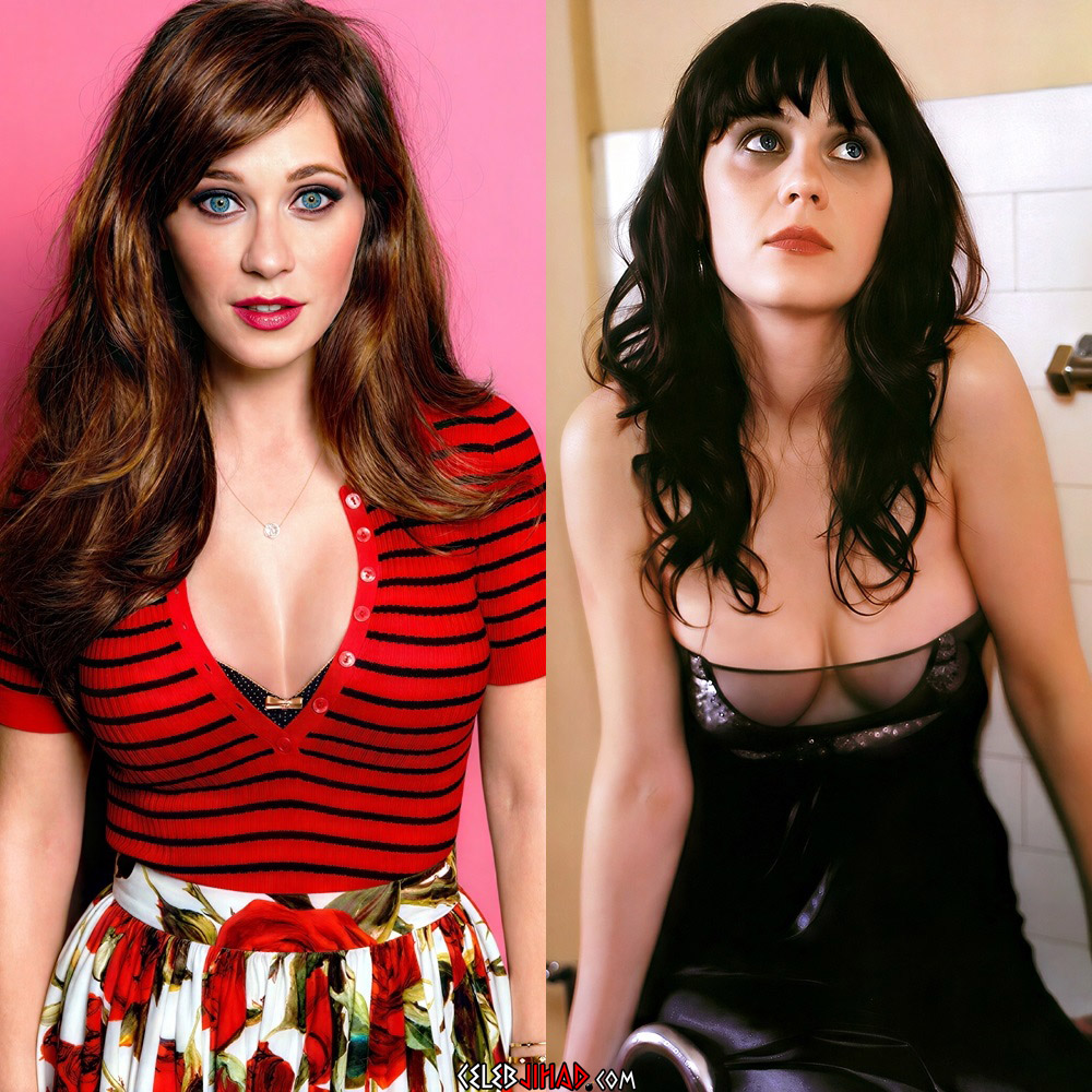 Zooey Deschanel cleavage
