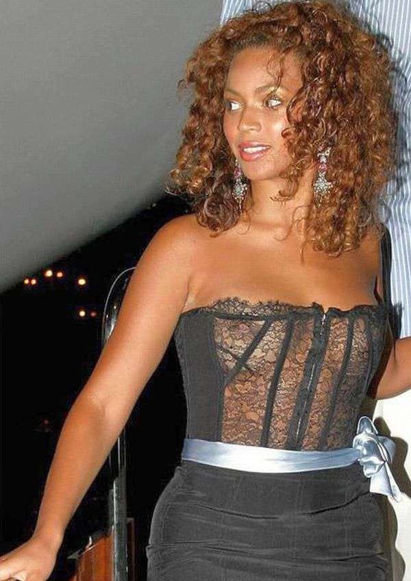 Beyonce Wears See Through Top No Bra