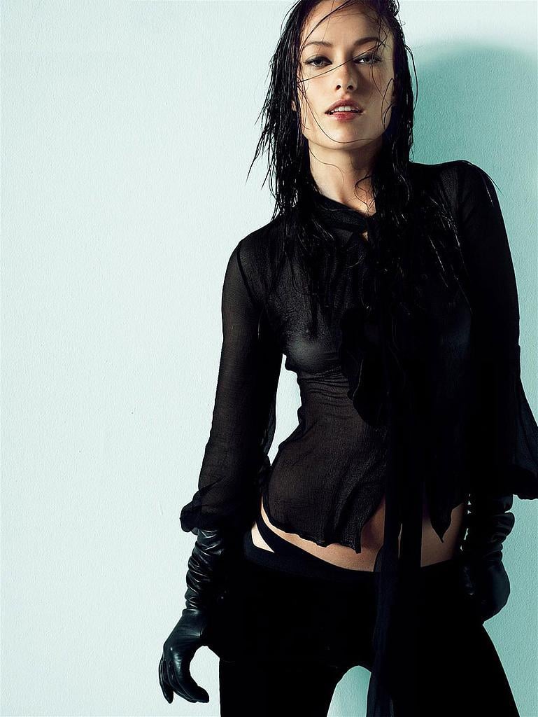 Olivia Wilde In Sexy Goth Lingerie