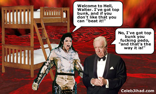 Walter Cronkite meets Michael Jackson in Hell