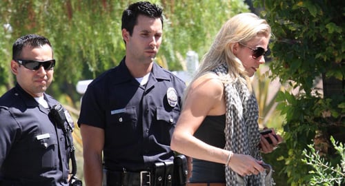 LeAnn Rimes Surrounded by Police