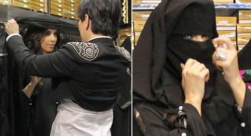 Kim Kardashian Finally Wears A Burka 