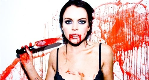 Lindsay Lohan blood