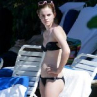 Emma Watson In A Black Bikini Pictures