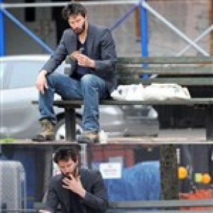 Keanu Reeves Eats A Bird