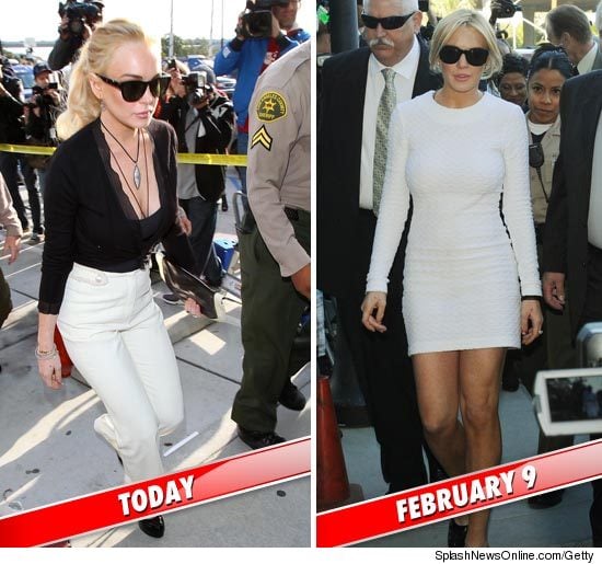 Lindsay Lohan Not Slutting It Up For Court Today
