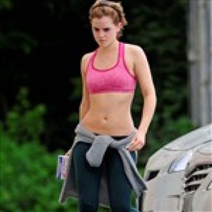 Emma Watson Perplexed In A Sports Bra