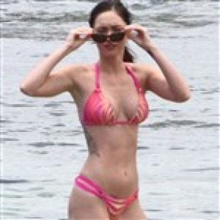 Megan Fox In A Tiny Pink Bikini