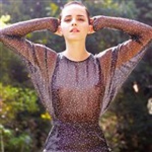 Emma Watson See Through Dress No Bra