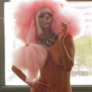 Lady Gaga Shows Her Nipple and Pink Pubes