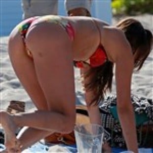 Nina Dobrev Dykes Out In A Thong Bikini