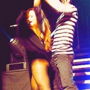 Demi Lovato Gets Her Ass Felt Up On Stage