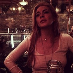 Lindsay Lohan Niply For Instagram