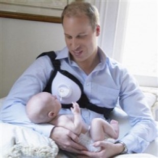 Prince William Breastfeeding His Son