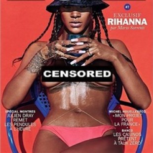 Rihanna Completely Topless For Lui Magazine
