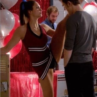 Nina Dobrev Airing Out Her Mound While Dressed As A Cheerleader