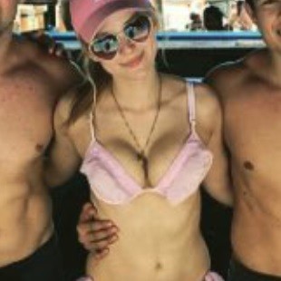 Dove Cameron Seductive Bikini Cleavage Pic