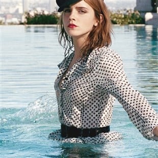 Emma Watson Wet Nipple In Porter Magazine