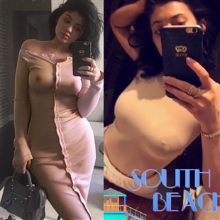 Kylie Jenner Nip Pokies Snapchat Selfies