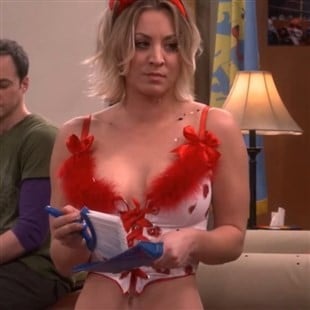 Kaley Cuoco In Valentine’s Day Lingerie On “The Big Bang Theory”