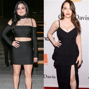 Ariel Winter And Kat Dennings Stuff Their Big Boobs Into Little Black