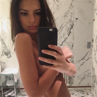 Emily Ratajkowski Posts A Covered Nude Selfie