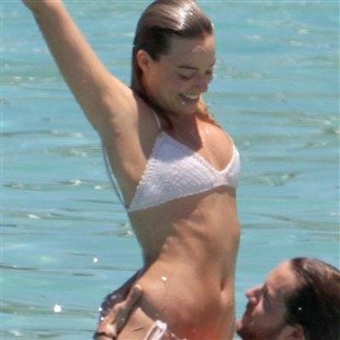 Margot Robbie White Bikini Beach Candids