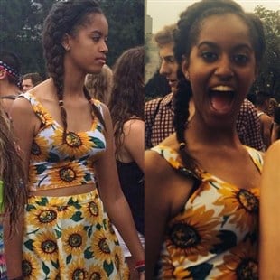 Malia Obama Shows Off Her Ass And Panties At Lollapalooza 