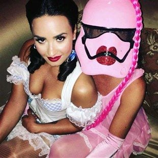 Demi Lovato’s Fat Tits As Dorthy For Halloween